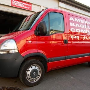 Delivery of the American Bagel Company from Hamburg